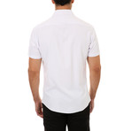 Luke Short-Sleeve Button-Up Shirt // White (M)