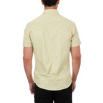 Zackary Short-Sleeve Button-Up Shirt // Yellow (3XL)