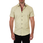 Zackary Short-Sleeve Button-Up Shirt // Yellow (M)