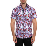 Zechariah Short Sleeve Button-Up Shirt // Red (XL)