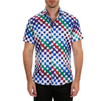Reilly Short-Sleeve Button-Up Shirt // White (M)