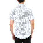 Izaiah Short-Sleeve Button-Up Shirt // White (S)