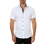 Bryce Short-Sleeve Button-Up Shirt // White (L)