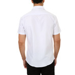 Bryce Short-Sleeve Button-Up Shirt // White (L)