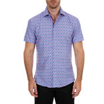 Marcelo Short Sleeve Button-Up Shirt // Blue (3XL)