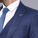 Aditya 3-Piece Slim-Fit Suit // Navy (Euro: 44)