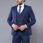 Aditya 3-Piece Slim-Fit Suit // Navy (Euro: 44)
