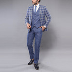 David 3-Piece Slim Fit Suit // Light Blue (Euro: 46)