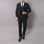 Peter 3-Piece Slim-Fit Suit // Black (Euro: 54)