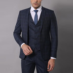 Gregory 3-Piece Slim-Fit Suit // Navy (Euro: 44)