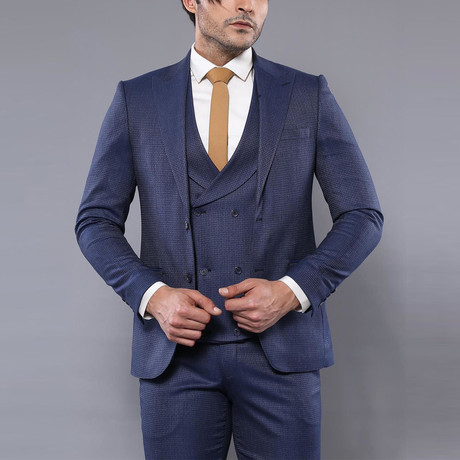 Tristian 3-Piece Slim Fit Suit // Navy (Euro: 44)