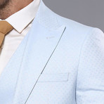 Cortez 3-Piece Slim Fit Suit // Light Blue (Euro: 48)