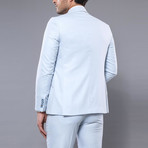 Cortez 3-Piece Slim Fit Suit // Light Blue (Euro: 56)