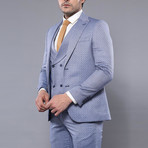 Joel 3-Piece Slim-Fit Suit // Light Blue (Euro: 44)