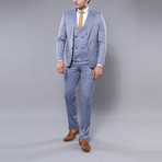 Joel 3-Piece Slim-Fit Suit // Light Blue (Euro: 50)