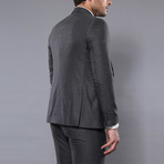 Jimmy 3-Piece Slim Fit Suit // Smoked (Euro: 48)