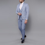 Brady 3-Piece Slim Fit Suit // Light Blue (Euro: 44)