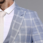 Brady 3-Piece Slim Fit Suit // Light Blue (Euro: 50)