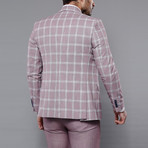 Trent 3-Piece Slim Fit Suit // Burgundy (Euro: 50)