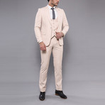 Bailey 3-Piece Slim-Fit Suit // Beige (Euro: 54)