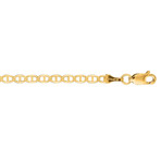 Solid 10K Yellow Gold Mariner Link Bracelet // 3.2mm