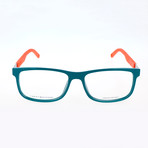 Men's 1446-LGP Optical Frames // Green + Orange