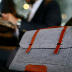 The Jon Business Portfolio Bag // Gray