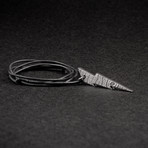 Harry Potter Inspired Damascus Steel Lightning Bolt Pendant