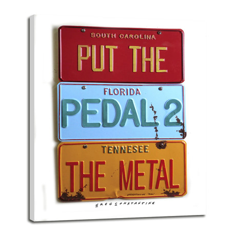 Pedal 2 The Metal (9"W x 12"H x 0.75"D)