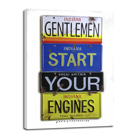 Start Your Engines // Hulman (8"W x 12"H x 0.75"D)