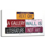 Text On Gallery Wall (12"W x 8"H x 0.75"D)
