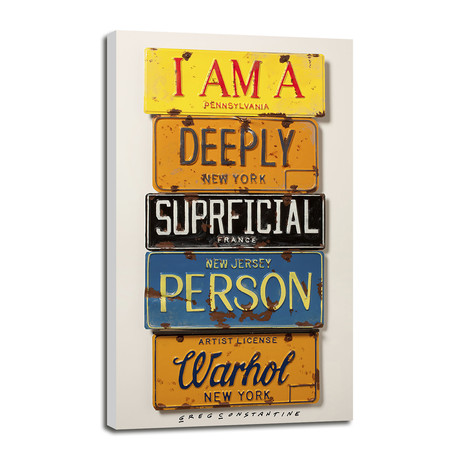 Superficial Person // Warhol (6"W x 12"H x 0.75"D)