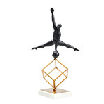 Gymnast Sculpture // Copper + Resin