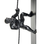 Self Standing Climbing Man // Iron Sculpture