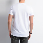 Pixelated Letters T-Shirt // White (M)