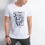 Pixelated Letters T-Shirt // White (S)