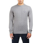 Target Cable Knit Crew // Gray (XL)