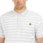 Harwood Polo Shirt // White + Gray (S)