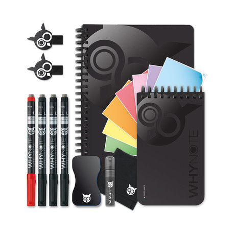 Combo Pack // Notebook + Memo Post + Pen + Cleaning Kit (Black)