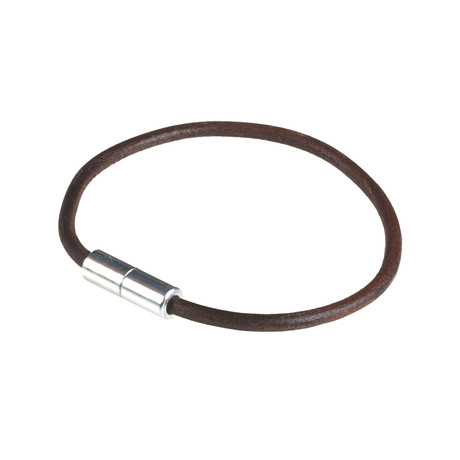 Leather Bracelet // Natural Antique Brown (XS)