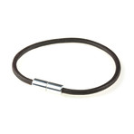 Leather Bracelet // Natural Black (L)