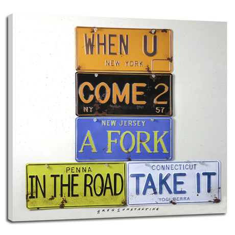 Fork In The Road // Berra (12"W x 12"H x 0.75"D)