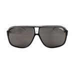 Carrera // Men's Grand Prix Polarized Sunglasses // Black + Crystal White