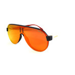 Men's 1008S Sunglasses // Matte Black + White