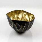 Faceted Bowl // Antique Gold-Tone (Small)