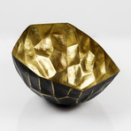 Faceted Bowl // Antique Gold-Tone (Small)