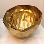 Faceted Bowl // Gold-Tone (Medium)