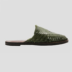 Dry Huarache Slide // Olive Green + Brown Insole (US Size 12)