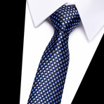 Neck Tie // Navy Blue Mini Stripe