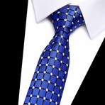 Neck Tie // Blue Grid Design